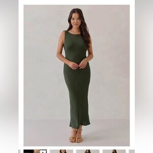 Park & Fifth Dark Olive Thurlow Dress